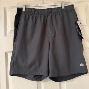 RBX Med. Gray Active Shorts Men’s 7’ Inseam quick dry Drawstring Training Shorts